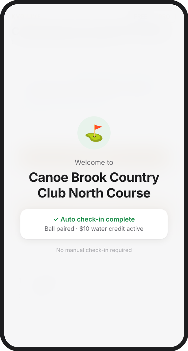 Automatic course check-in
